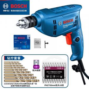 Дрель электрическая Bosch GBM400KL + сверла, 400W