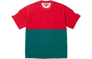 Верх с короткими рукавами Split FW23 Supreme, Красный/Красный