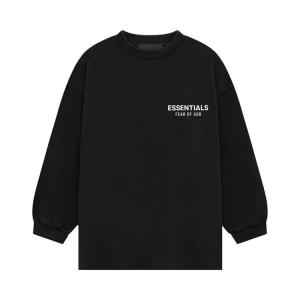 Футболка Fear of God Essentials Kids Jersey Long-Sleeve Tee, Black