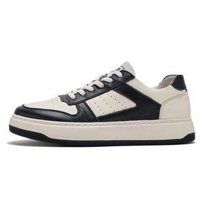 SENJIALUO Влагоотводящие противоскользящие противоударные низкие скейтборд-кроссовки для мужчин черно-белые, цвет Black White