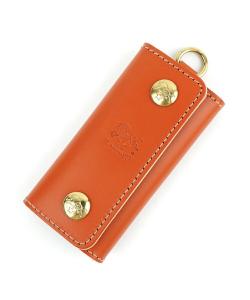 Чехол для ключей Il Bisonte с кнопкой и кольцом для ключей.