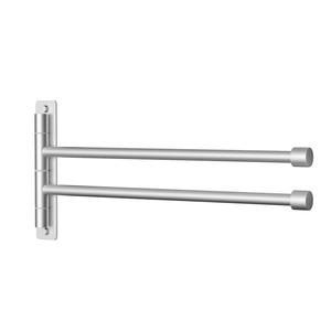 Полотенцедержатель с двумя держателями Intirilife, серебряный