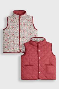 Двусторонний стеганый жилет Jojo Maman Bébé, розовый