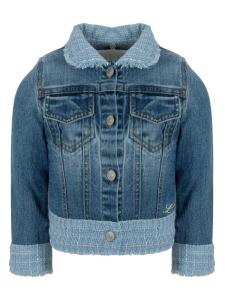 Lapin House джинсовая куртка с бахромой, синий