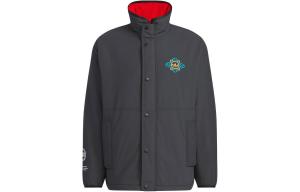 Мужская стеганая куртка Adidas Originals, цвет Black/light scarlet