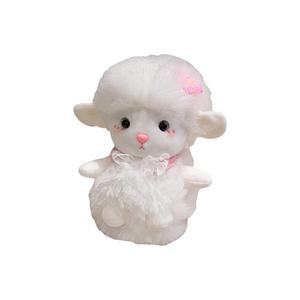 Плюшевая игрушка Sweet Cake Lamb реалистичная животная мягкая кукла высота 25см/38см/45см Pampered Journal, розовый