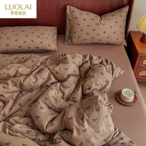 LUOLAI HOME Комплект постельного белья 4 предмета, 200 см, простыня