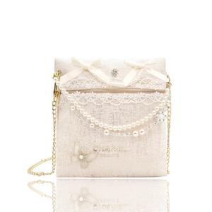 CHANEL Индивидуальная косметичка poetic elegance classic logo polyester в виде конверта косметичка для инструментов white