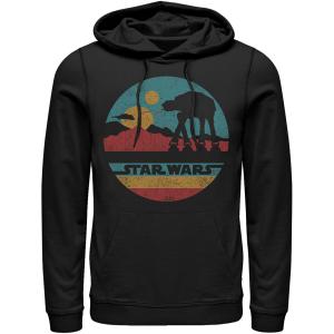 Мужская толстовка с вырезом и логотипом Star Wars AT-AT Silhouette Licensed Character, черный