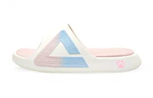 PEAK Тапочки-слайды Tai Ji1.0 с износостойкой амортизацией, унисекс, розово-синие