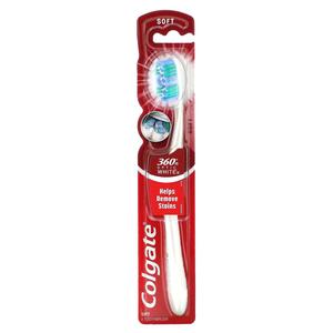 360 Optic White, мягкая, 1 зубная щетка Colgate