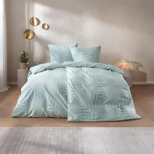 Постельное белье fine flannel Brunico ice blue 155x200 см + 80x80 см Estella