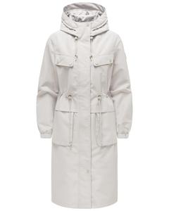 NAVAHOO Демисезонное пальто 'Kirschwind 14' в светло-сером цвете