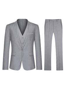 Приталенный костюм Youthup, светло-серый