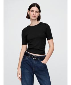 (W) Современная футболка с круглым вырезом