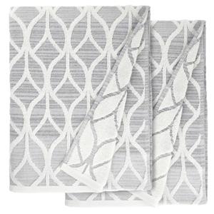 Домашний текстиль Linum, турецкий хлопок, жаккардовый комплект из 2 предметов Alev, банные полотенца