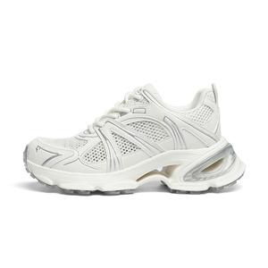 Женские кроссовки с низким верхом и массивной подошвой, увеличивающие рост, устойчивые к истиранию и скольжению RED DRAGONFLY, Ecru