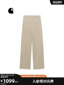 Брюки классические Carhartt WIP с высокой талией, хаки