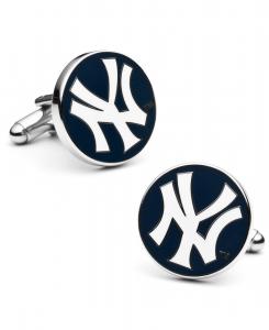 Запонки с символикой Нью-Йорк Янкиз Cufflinks Inc, Blue