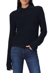 Поло Madix Ribbed Wool & Alpaca rag & bone, темно-синий