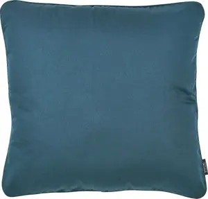 Done. декоративная подушка "Uni", однотонная, на молнии, чехол без наполнителя, 1 шт 45х45 см, цвет petrol + unifarben