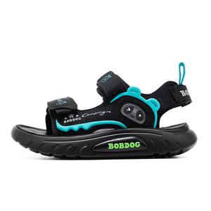 Детские сандалии с низким верхом, нескользящие, износостойкие, дышащие BOBDOG, черный