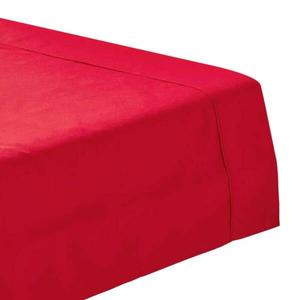 Простыня Homescapes ohne Gummizug Fadendichte 200, 230x1x255 см, красный