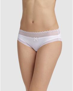 В упаковке 2 трусика-комбинации с широким кружевным поясом Dim, мультиколор