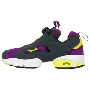 Instapump Fury Running Shoes Unisex черный фиолетовый Reebok, черный фиолетовый