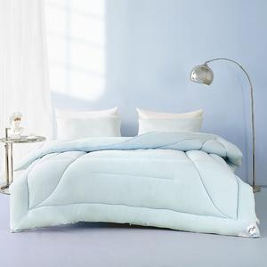 Mercury Home Textiles Одеяло 220х240 см, семидырочное волокно, антибактериальное, цвет Soft Blue