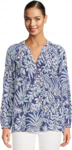 Топ Lilly Pulitzer Elsa Top, цвет Sapphire Pool Summer Shorelines
