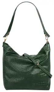 Шоппер Samantha Look, натуральная кожа, производство Италия, зеленый