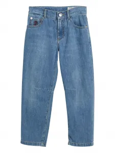 Легкие джинсы Brunello Cucinelli Kids, синий