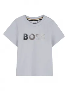Футболка с логотипом Boss Kidswear, серый