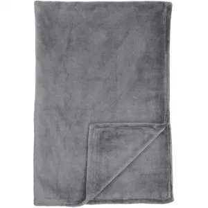 Плед Mia легкое уютное одеяло для дивана, софы и как покрывало на день сертифицировано OEKO-TEX Schiesser, темно-серый