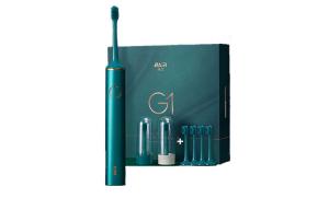 Электрическая зубная щетка g1 для взрослых перезаряжаемые умные звуковые волны набор для пары роскошные персонализированные BAIR, лазурный