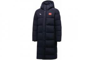 Пуховик унисекс черный Anta, черный