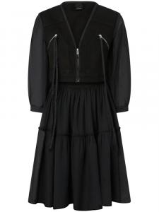 PINKO платье миди на молнии, черный