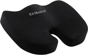 Ортопедическая подушка - жесткая - пена с эффектом памяти, с разгрузкой копчика, для офисного кресла, автомобиля и домашнего офиса IEA Medical