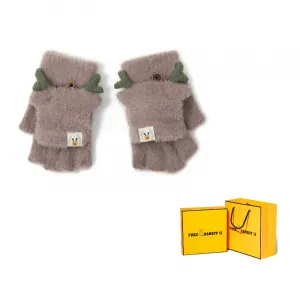 FREE RABBITⅡ Плюшевый термокомплект с короткими рукавами унисекс, Dark Gray