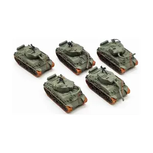 M4A3 Большая коллекция №2, WWII Micro Armour - United States - Loose Miniatures (1:285)