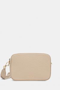 Кожаная сумка Coccinelle, бежевый