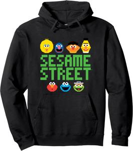 Худи Sesame Street Pixel Group, черный