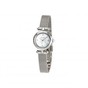 GUCCI Часы Diamantissima Collection Wrist Watch Quartz Movement Stainless Steel Strap White Dial Women's Watch