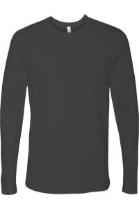 Футболка унисекс из хлопка с длинным рукавом Next Level, цвет heavy metal