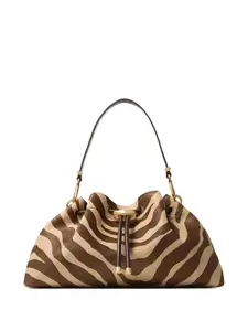 Сумка на плечо Cinch среднего размера JIMMY CHOO, коричневый