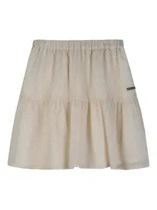 Ярусная юбка с принтом Michael Kors Kids, бежевый