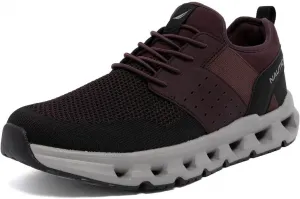 Мужские кроссовки Nautica для бега, спортивные, модные, с шнуровкой, мягкие для тренировок, тенниса - с амортизацией, дышащие, легкие и удобные, черный