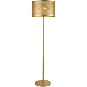 Торшер Fishnet 2LT Floor Lamp E27 1 шт. Searchlight, золотой