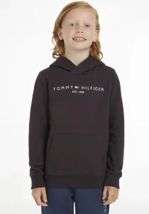 Толстовка с капюшоном Tommy Hilfiger "ESSENTIAL HOODIE" для мальчиков и девочек, черный
